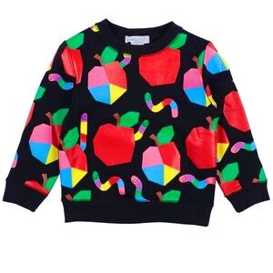 Stella McCartney Multicolor Apple and Worm Sweatshirt 7y